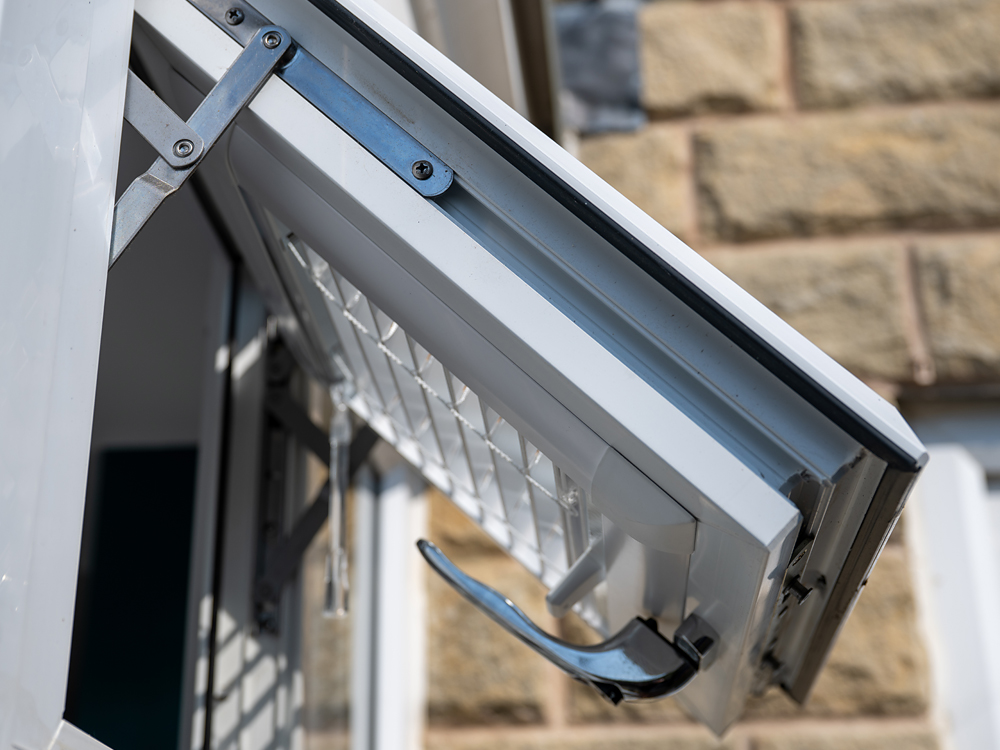 The repaired uPVC window locking and secure again