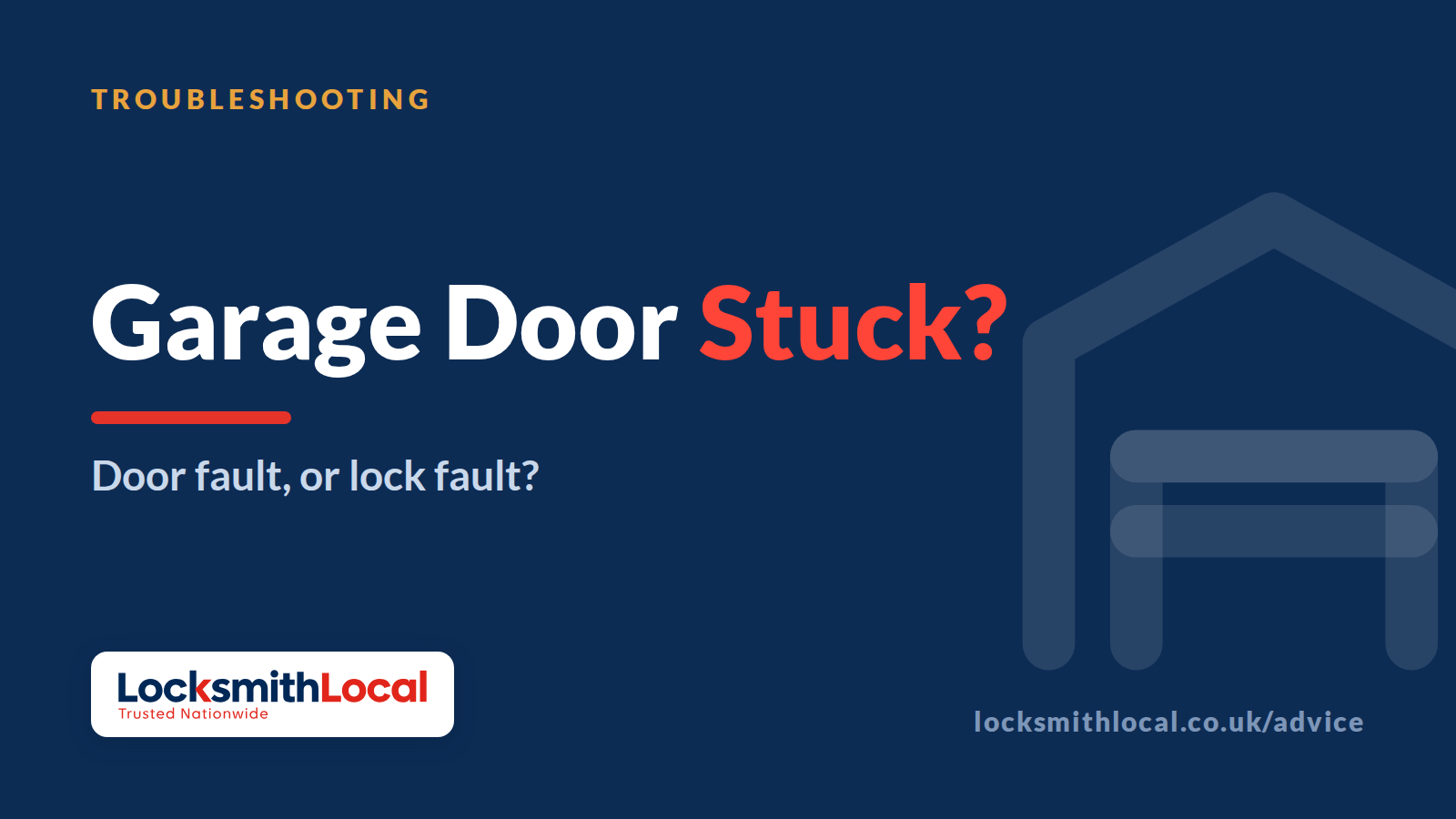 Garage Door Won't Open or Stuck? Is It the Door, or the Lock?