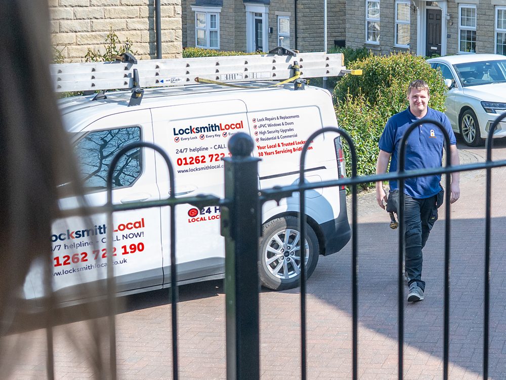 Danny's liveried locksmith van in Bridlington
