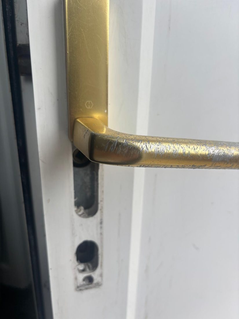 Attempted break-in - replaced handles and upgraded the euro cylinder — Burglary Repair in Halifax by LocksmithLocal