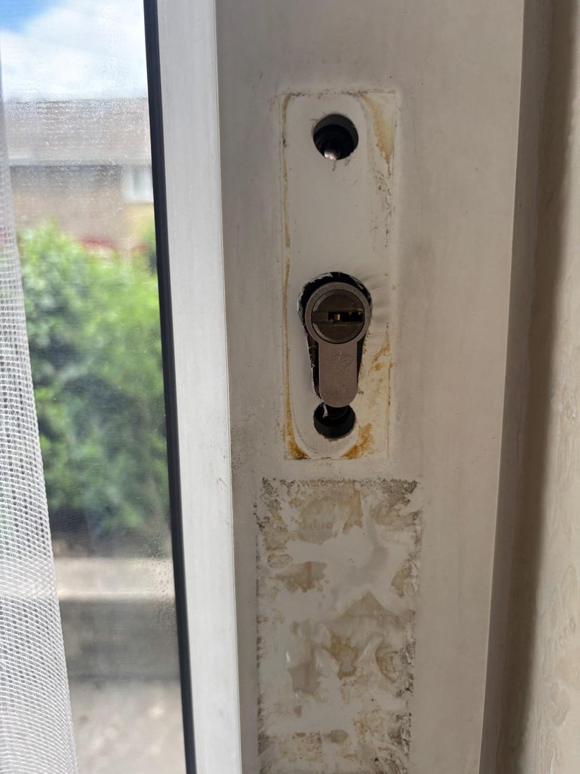 Lost keys to tilt and turn back door replaced the euro cylinder — Lockout in Halifax by LocksmithLocal