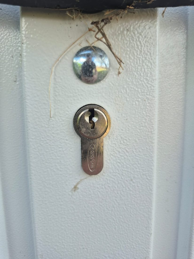 Lost keys to garage door. Lock picked and replacement cylinder fitted — Lockout by LocksmithLocal