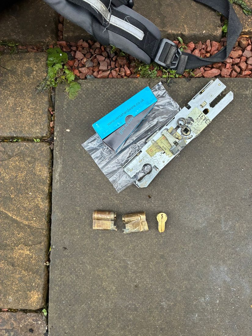 Replaced cylinder and centre case after customer tried to remove cylinder themselves 🙈 — Lock Upgrade in Halifax by LocksmithLocal