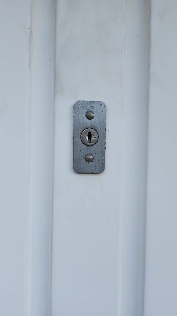 Picked open the override lock on the up and over garage door — Lockout in Halifax by LocksmithLocal