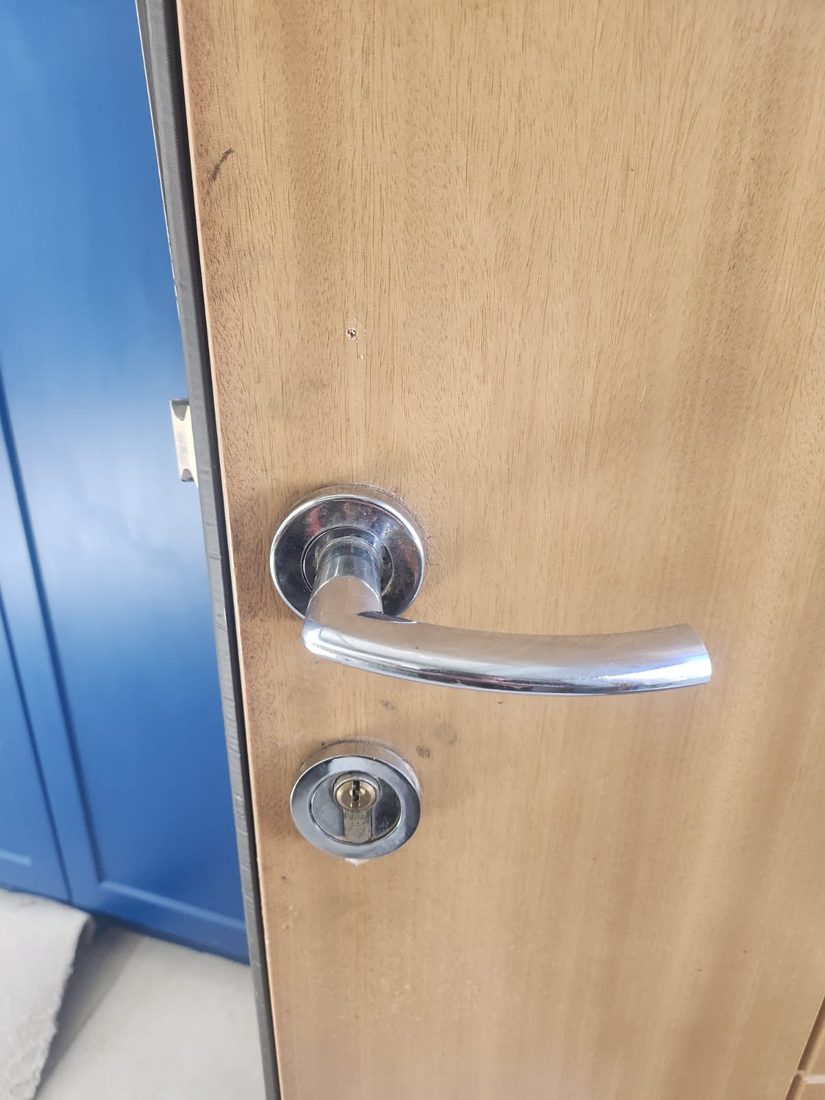 Converted the handles on the front wooden door — Lock Change in Halifax by LocksmithLocal