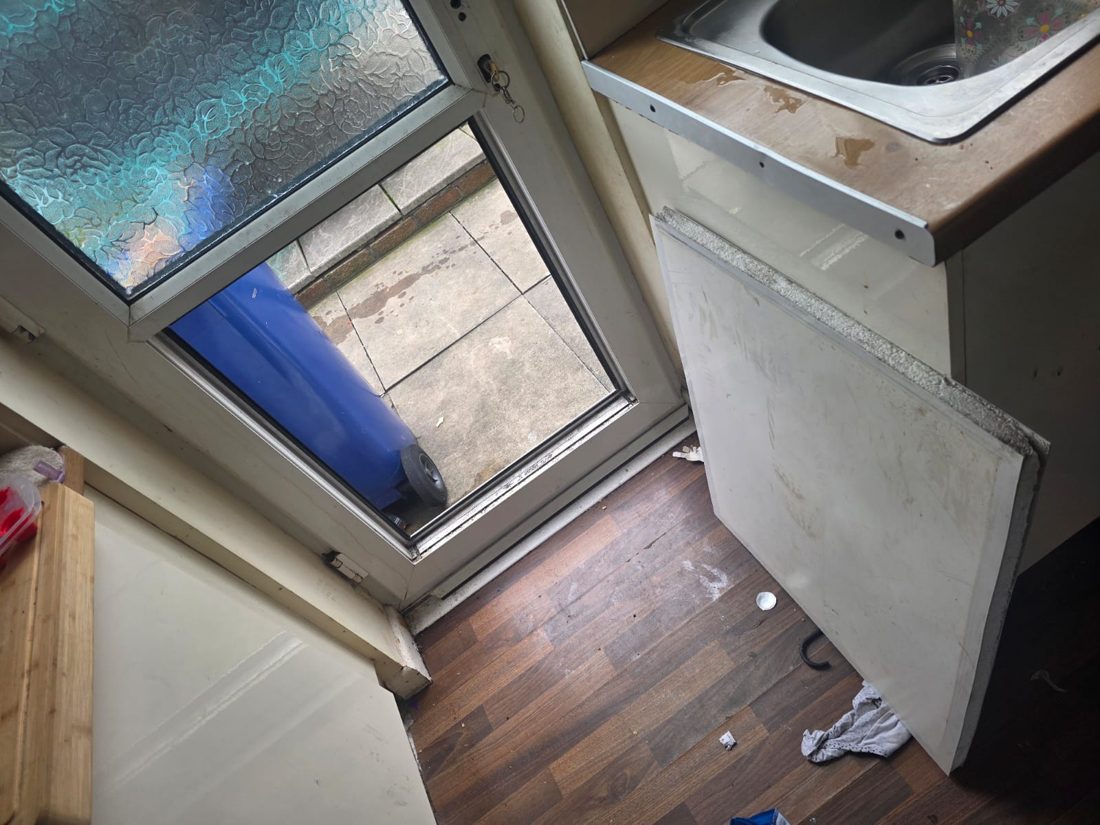 Door boarded up — Burglary Repair in Halifax by LocksmithLocal