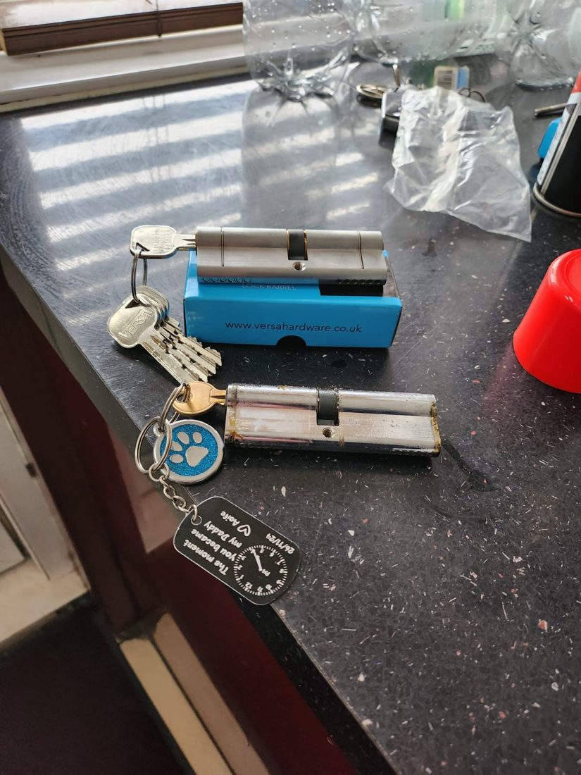 Difficulties turning key to lock and unlock on front uPVC door replaced euro cylinder — Lock Upgrade in Halifax by LocksmithLocal