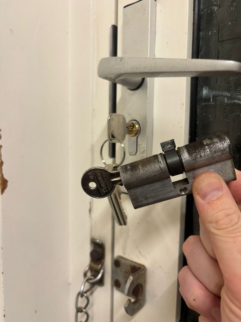 Euro replaced due to cam slip — Lock Upgrade by LocksmithLocal