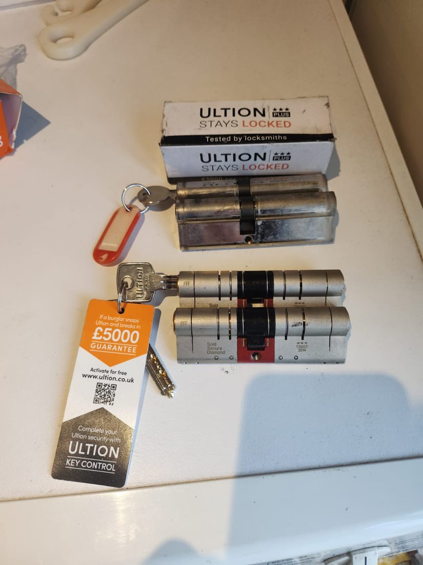 Upgraded the euro cylinders on the back patio doors and the side uPVC garage door — Lock Upgrade in Halifax by LocksmithLocal