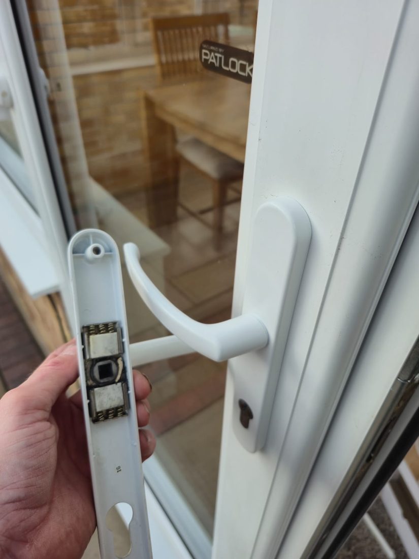 New handles to replace failed spring handles — Lock Change by LocksmithLocal