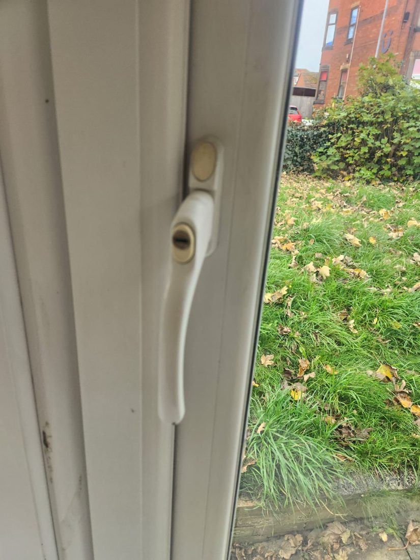 X7 white window handle gained entry to and replced to chrome due to lost keys — Lockout in Halifax by LocksmithLocal