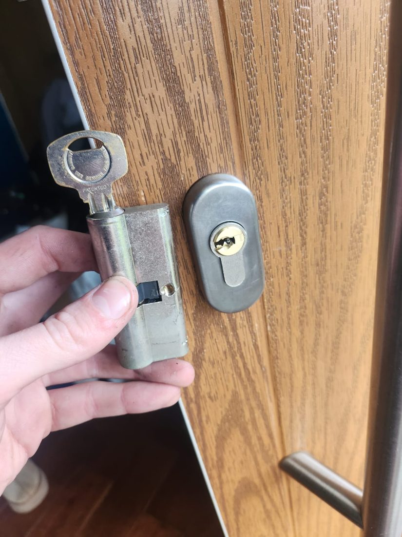 Upgraded the euro cylinder to high securuty on the front composite door — Lock Upgrade in Halifax by LocksmithLocal