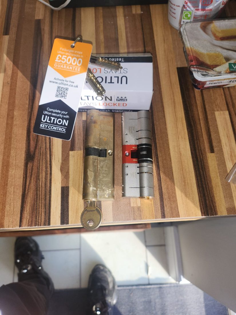 Upgraded the euro cylinder on the side uPVC door to high-security — Lock Upgrade in Halifax by LocksmithLocal