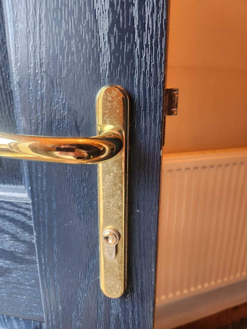High-security euro cylinder fitted to front composite door — Lock Upgrade in Halifax by LocksmithLocal