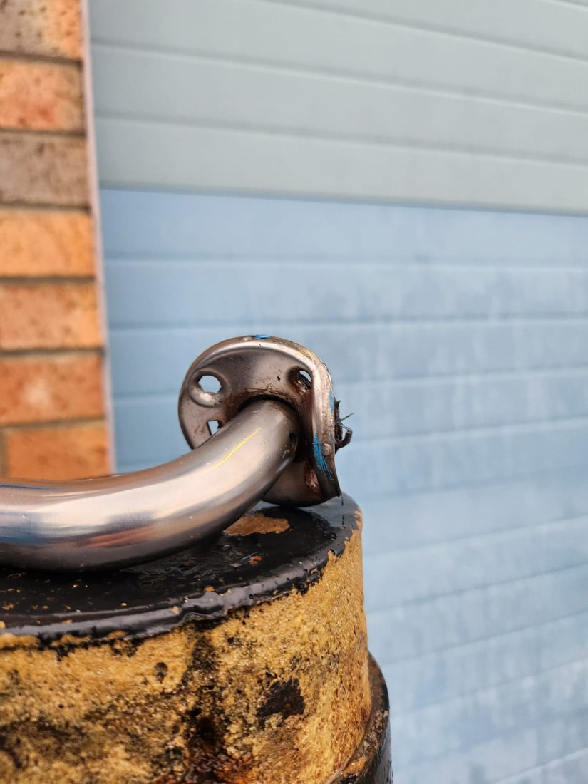 Handle been pried off on the main metal door replaced the handlen — Lock Change in Halifax by LocksmithLocal