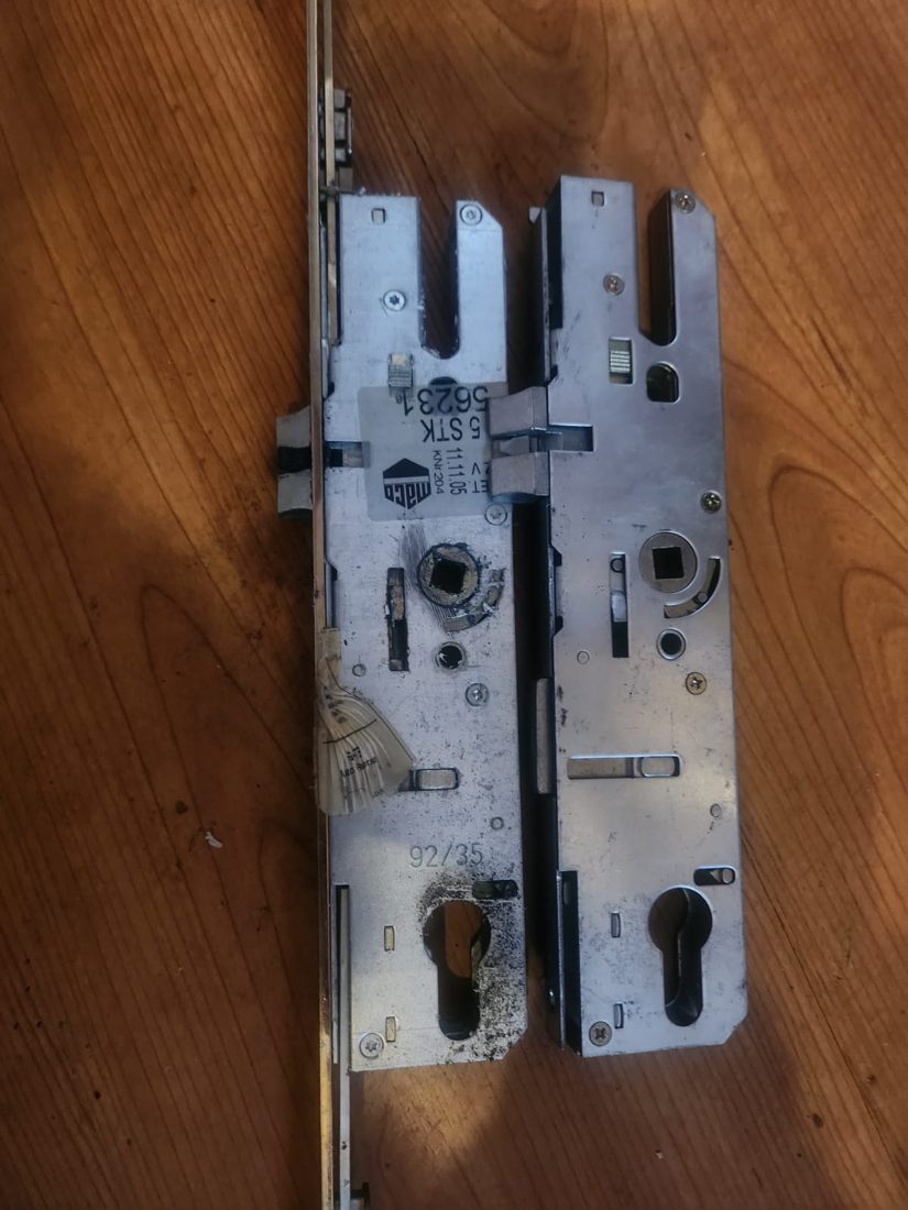 Replaced the faulty maco gearbox on the front uPVC door — uPVC Repair in Halifax by LocksmithLocal