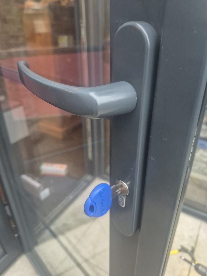 Aluminium patio door handles replaced — Lock Change in Halifax by LocksmithLocal
