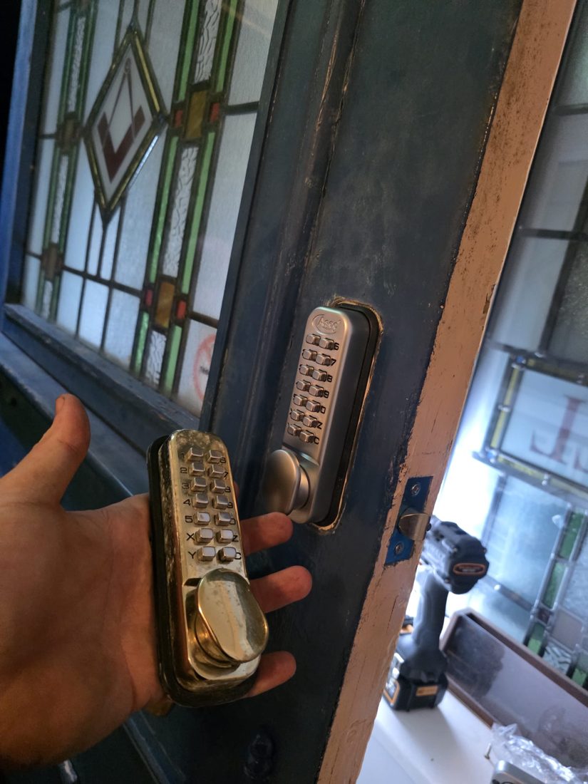 Gained entry replaced digi lock — Lockout in Halifax by LocksmithLocal