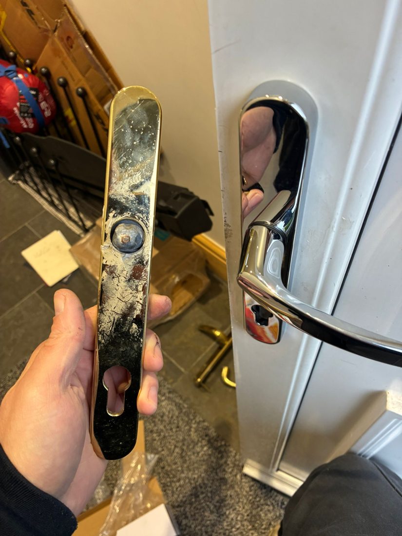 Broken handles replaced — Lock Change in Halifax by LocksmithLocal