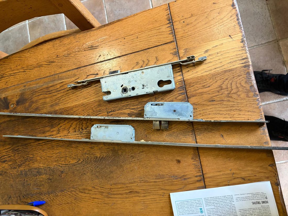 Replaced the faulty 3 piece winkhaus mechanism with a full length mechanism — uPVC Repair in Halifax by LocksmithLocal