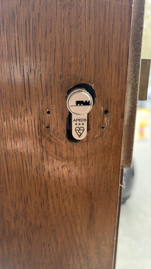 Lost keys to the apecs cylinder gained entry and replaced — Lockout in Halifax by LocksmithLocal