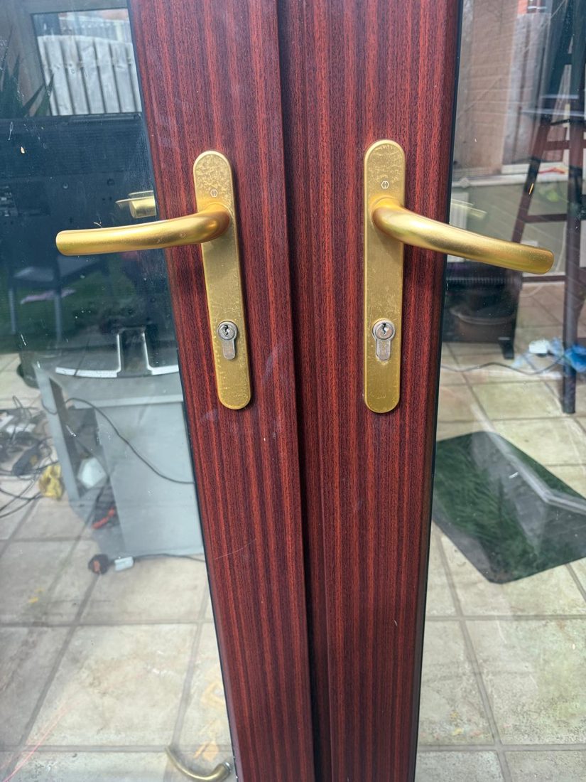 Replaced both pair of the faulty handles on the back patio door — Lock Change by LocksmithLocal