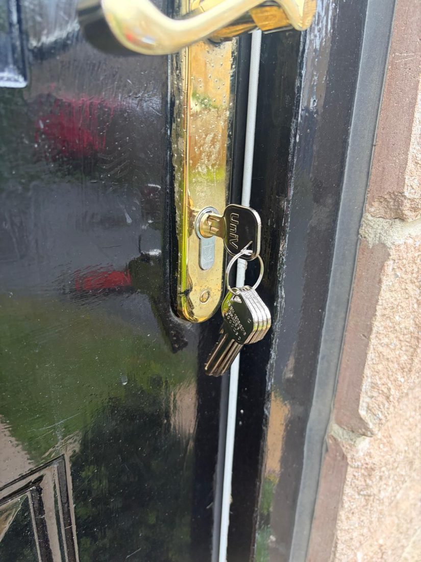 Replaced the faulty euro thumb turn cylinder on the front wooden door — Lock Upgrade in Farnley by LocksmithLocal