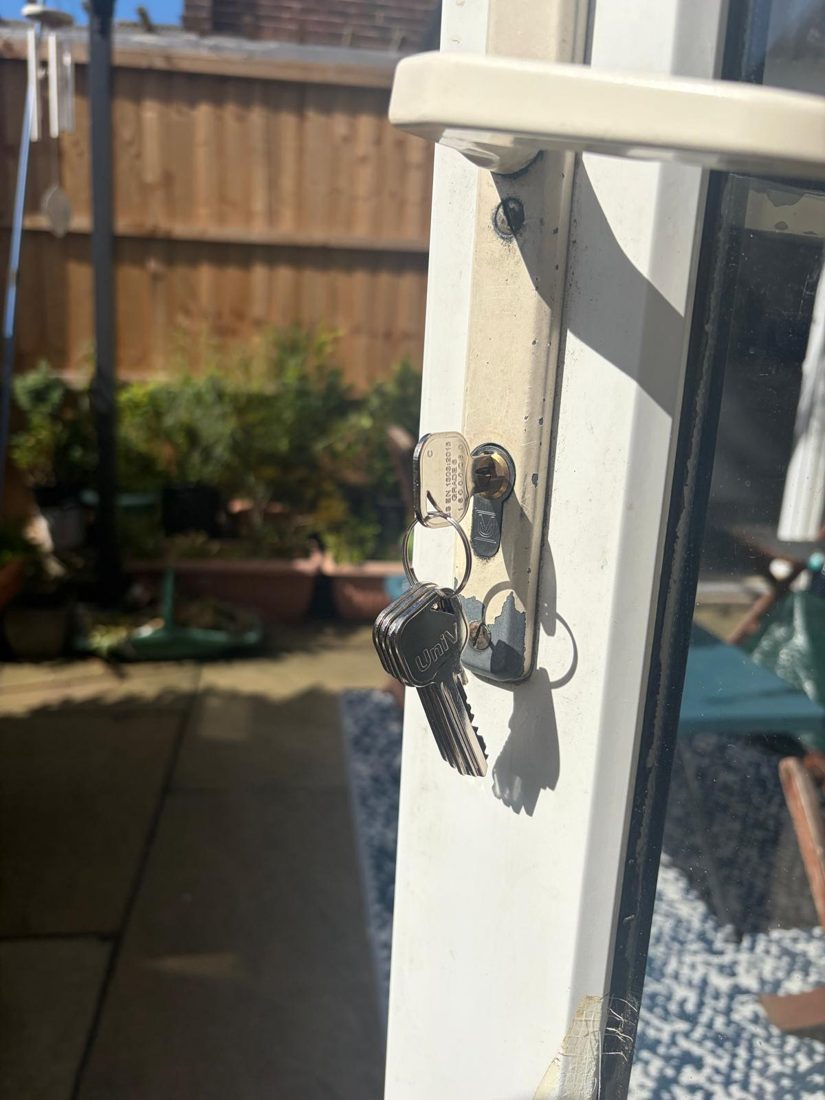 Euro cylinder replace on the back uPVC door — Lock Upgrade in Warmsworth by LocksmithLocal