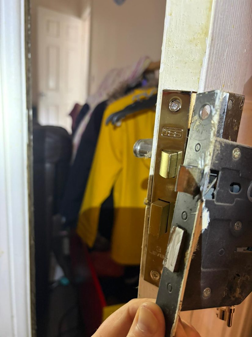 3 lever mortician replaced on internal door — Lock Change by LocksmithLocal