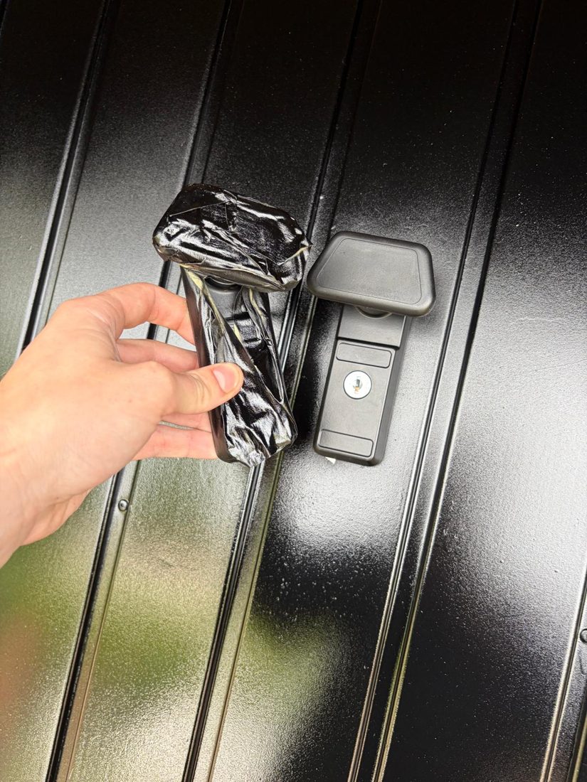 Garage door handle and lock replaced on up and over garage door — Lock Change by LocksmithLocal