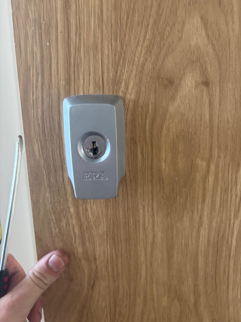Left keys inside locked out — Gained entry and replaced rim cylinder — Lockout in Halifax by LocksmithLocal