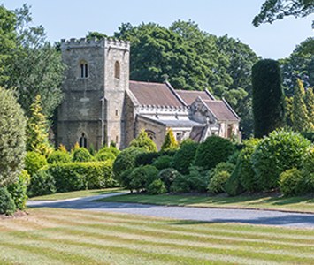 The medieval Church of St Michael at Brodsworth, near Doncaster, standing close to Brodsworth Hall
