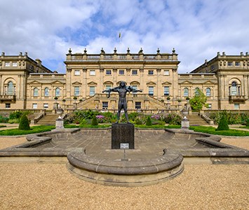 Harewood House, the grand 18th-century country house on the Harewood estate near Leeds