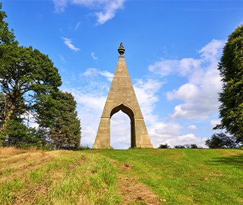 The Needle's Eye, an 18th-century pyramid folly on the Wentworth estate near Rotherham