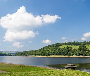 Damflask Reservoir in the Loxley Valley, on the rural edge of Sheffield