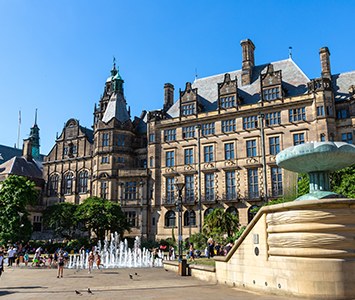 Sheffield Town Hall, the Victorian civic building in the city centre