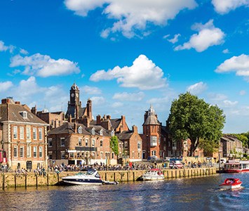 The River Ouse in the centre of York