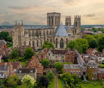 York Minster, the great Gothic cathedral at the heart of the city