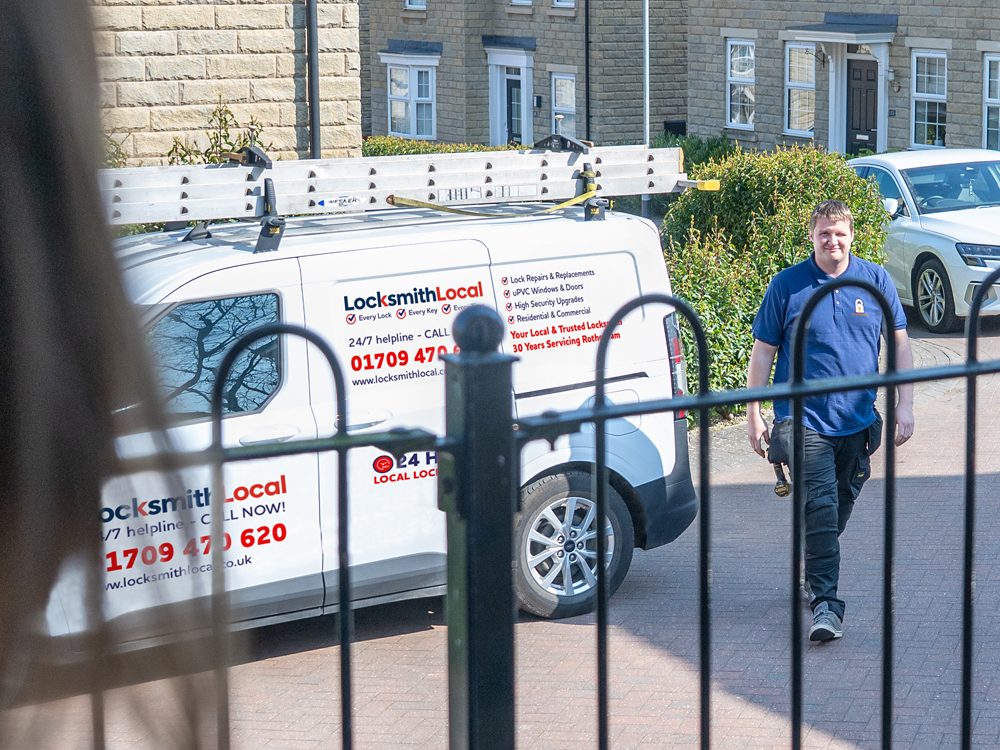 Jason's liveried locksmith van in Rotherham