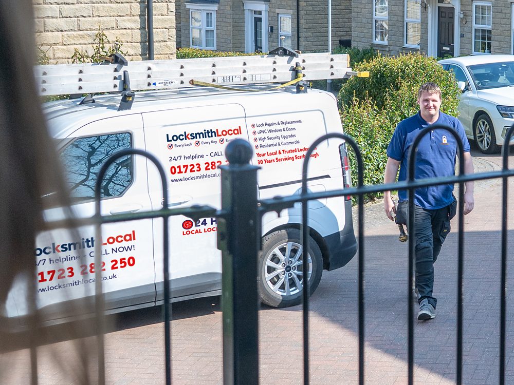Danny's liveried locksmith van in Scarborough