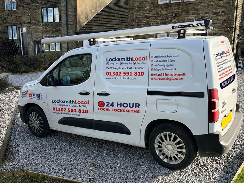 Keep an eye out for our expert local locksmith Jim and his LocksmithLocal van - proudly serving Warmsworth
