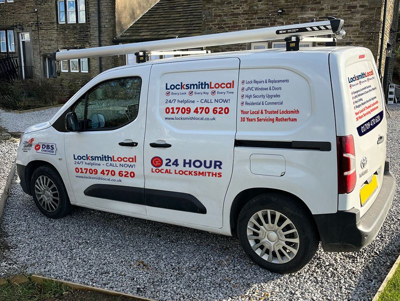 Keep an eye out for our expert local locksmith Jason and his LocksmithLocal van - proudly serving Thrybergh